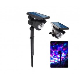 Соларна лампа с въртящи се диско светлини XF-718