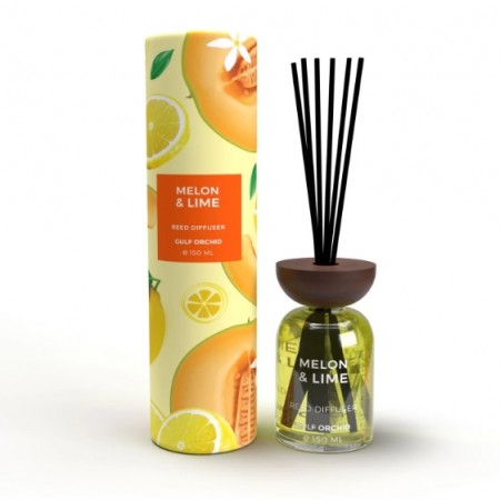 Дифузер с пръчици пъпеш и лайм GULF ORCHID 150 ML