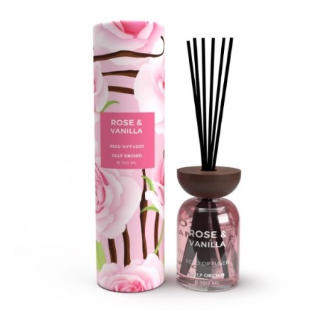 Дифузер с пръчици роза и ванилия GULF ORCHID 150 ML Дифузер с пръчици роза и ванилия GULF ORCHID 150 ML