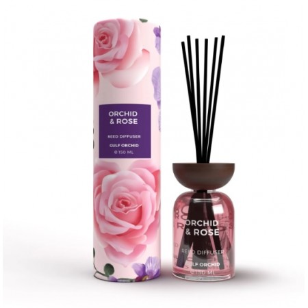 Дифузер с пръчици орхидея и роза GULF ORCHID 150 ML Дифузер с пръчици орхидея и роза GULF ORCHID 150 ML