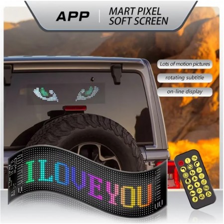 Matrix Pixel LED панел, Bluetooth управление, програмируем светодиода, многоцветен, комплект Matrix Pixel LED панел, Bluetooth управление, програмируем светодиода, многоцветен, комплект