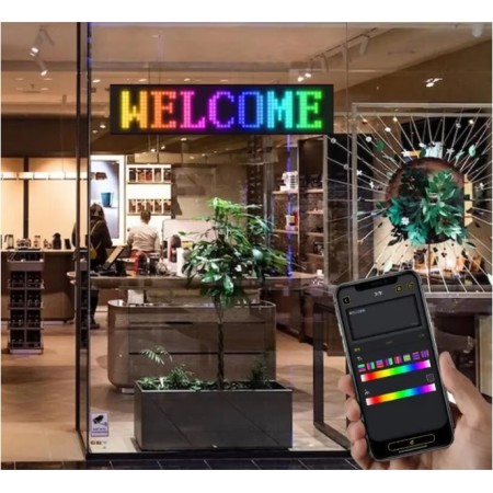 Matrix Pixel LED панел, Bluetooth управление, програмируем светодиода, многоцветен, комплект Matrix Pixel LED панел, Bluetooth управление, програмируем светодиода, многоцветен, комплект