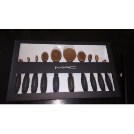 Комплект 10бр. овални четки за грим 