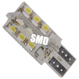 АВТОМОБИЛНА LED ЛАМПА W2.1X9.5D, 12VDC, 2.7W, 24 LED, СТУДЕНО БЯЛА