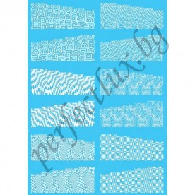 Вадинки за цял нокът 60 бр. бяло