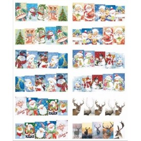 Коледни ваденки за декорация на маникюр и педикюр 60 бр.