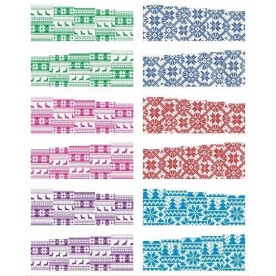 Коледни ваденки за декорация на маникюр и педикюр 60 бр.