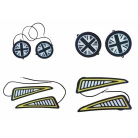 Мощни дневни LED светлини DRL за автомобил, 2 броя в комплект