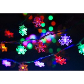 Коледни LED светлини, снежинки
