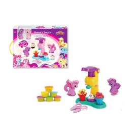 Фигурки пони и машина за сладолед с 6 цвята пластилин