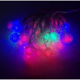 Коледни LED светлини, пухчета