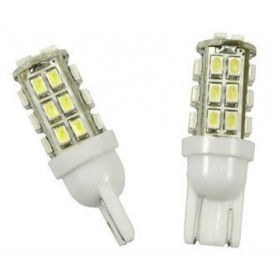 Диодни габарити Т10 с 26 SMD диода, комплект 2 броя