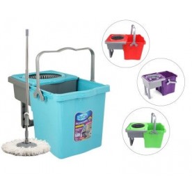Спин Моп - Сгъваема Кофа с Центрофуга за Почистване