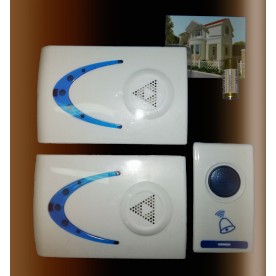 Безжичен звънец за контакт двоен