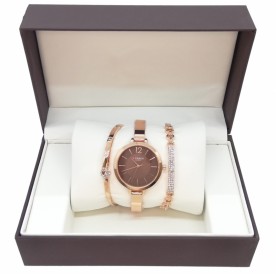 Стилен дамски часовник + 2бр. красиви гривни ТМ-271