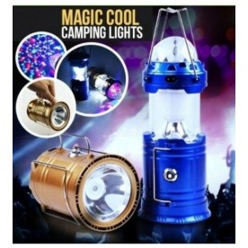 Соларен къмпинг LED фенер с диско лампа