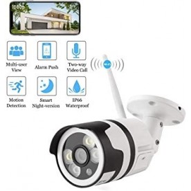 Охранителна, широкоъгълна безжична Wifi камера за домашно наблюдение Arespark, FHD 1080P, Водоустойчива