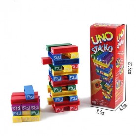 Семейна игра УНО КУЛА ОТ ПЛОЧКИ ''Uno Stacko'