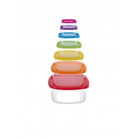 Комплект от 7 броя кутии за храна с капак